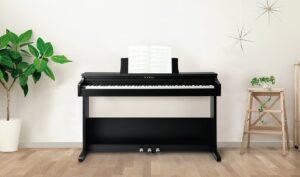 پیانو دیجیتال Kawai KDP 75 مشکی با طراحی کلاسیک