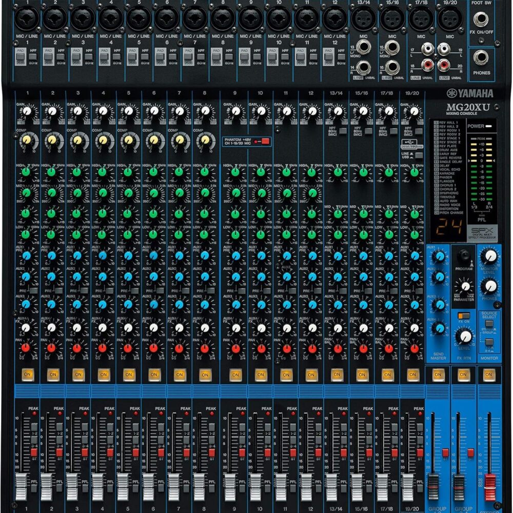 میکسر Yamaha MG20XU آدیوشاپ audioshop